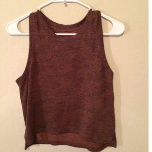 EUC Lululemon Train To Be Tank Women's Size: 4 Dot Camo Dark Terracotta/Black